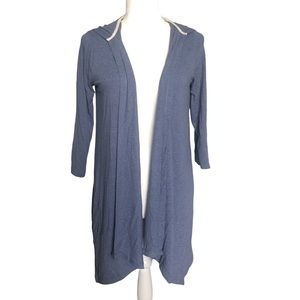 Lyn 3/4 Sleeve Hooded Cardigan - M